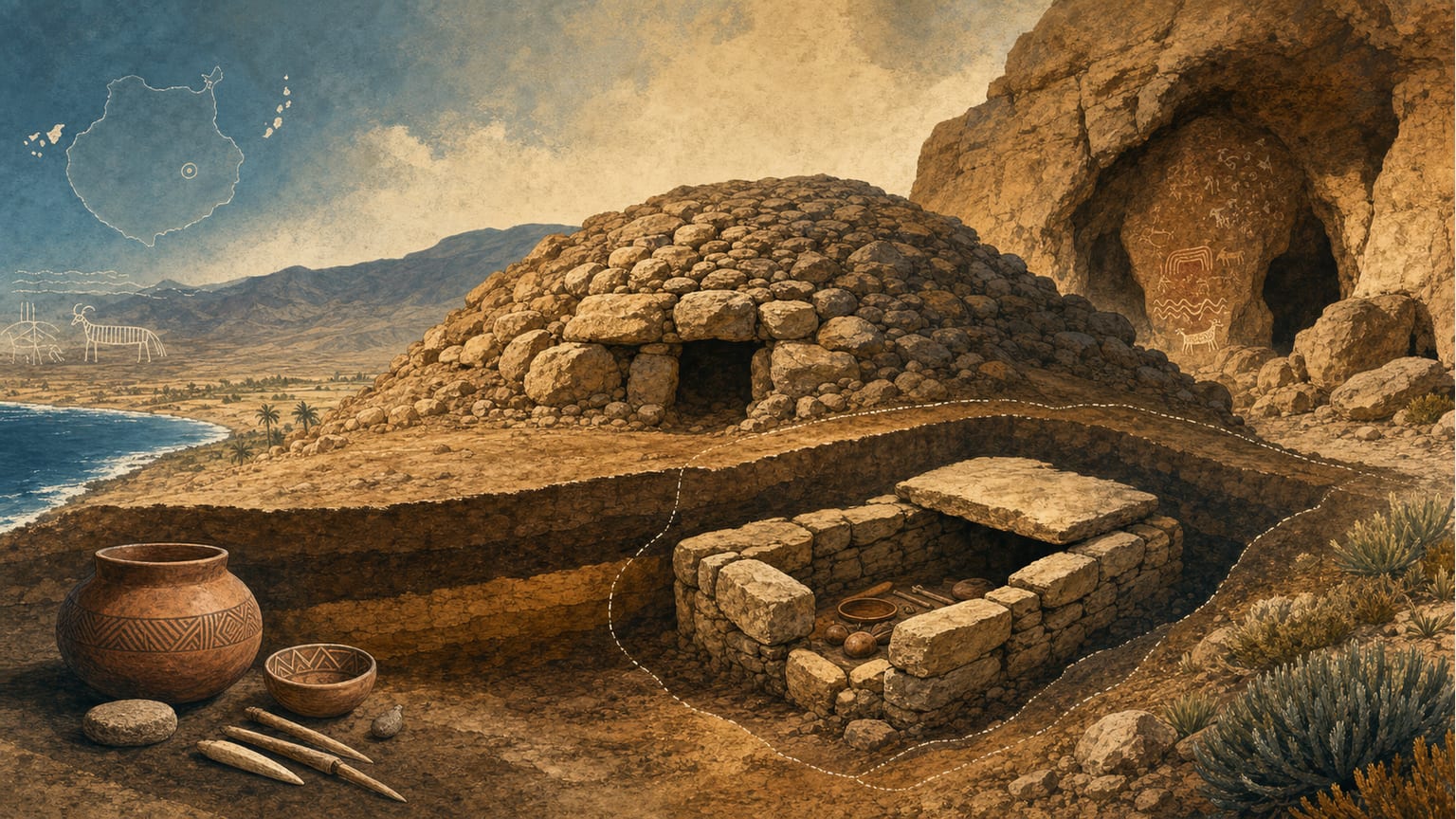 Die Grabarchitektur der Nekropole von Arteara: Tumuli und Kisten - Archäologie