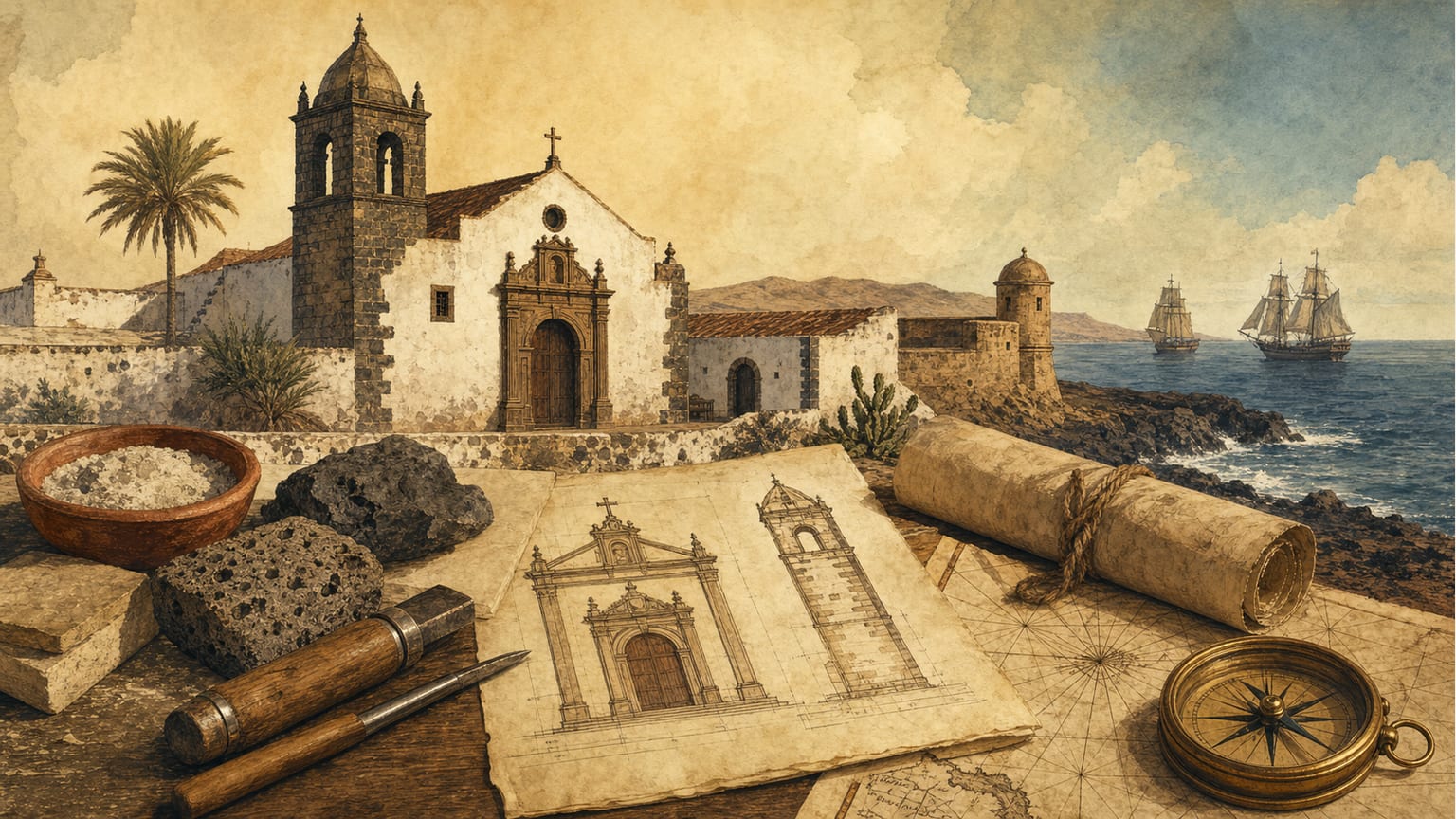 Religiöse Baukunst auf Lanzarote und Fuerteventura im Ancien Régime: Tempel, Materialien und Handwerker - Geschichte