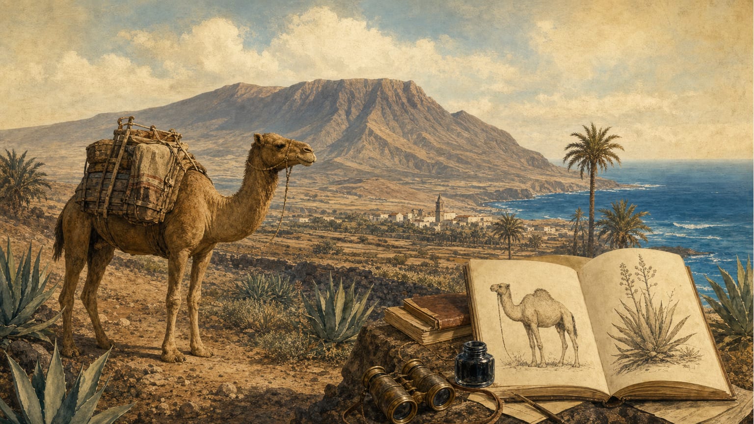 El camello en Canarias según Webb y Berthelot: introducción, adaptación y observaciones del siglo XIX - Naturaleza