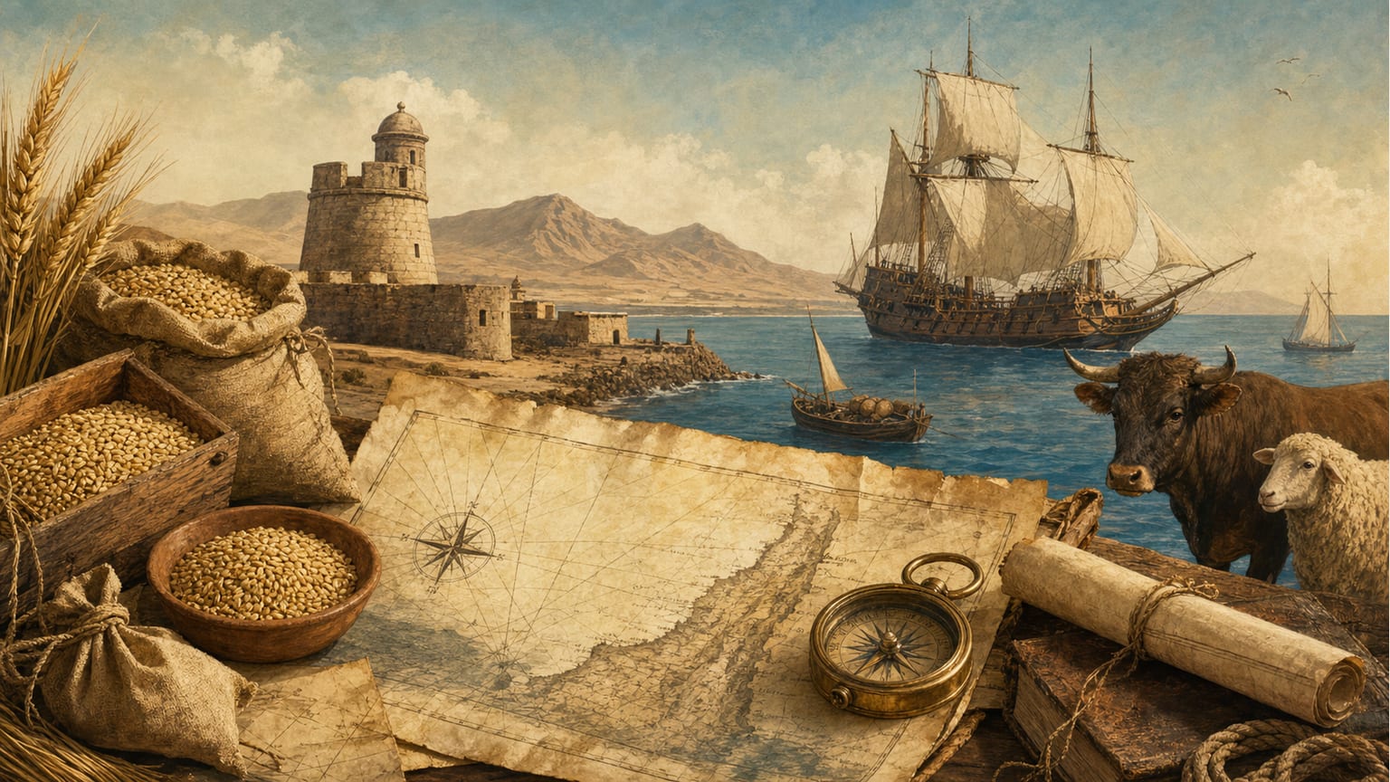 El comercio cerealista y ganadero de Fuerteventura en el siglo XVII: rutas, productos y protagonistas - Historia