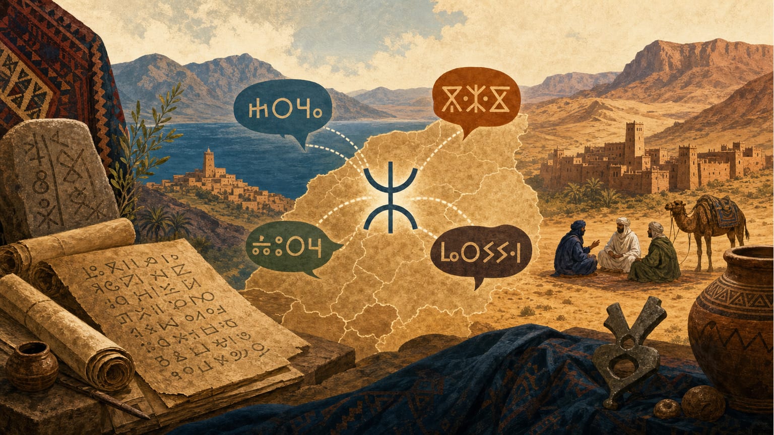 La diversidad dialectal del amazigh: distribución y características según GEA - Lengua