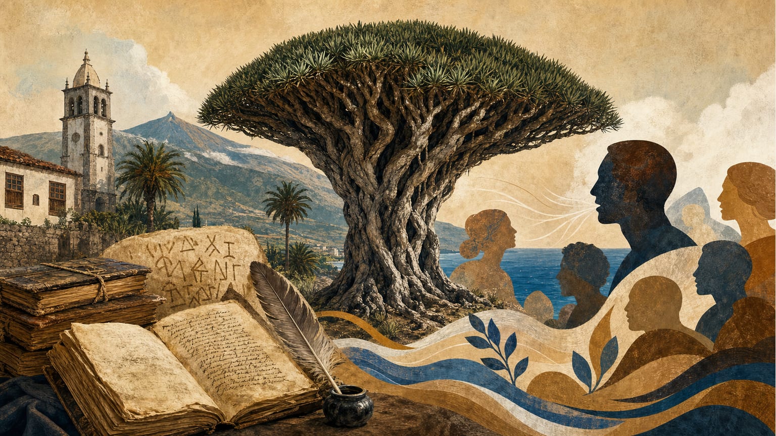 Le dragonnier millénaire d'Icod de los Vinos : témoin de l'histoire et de la langue canarienne - Langue