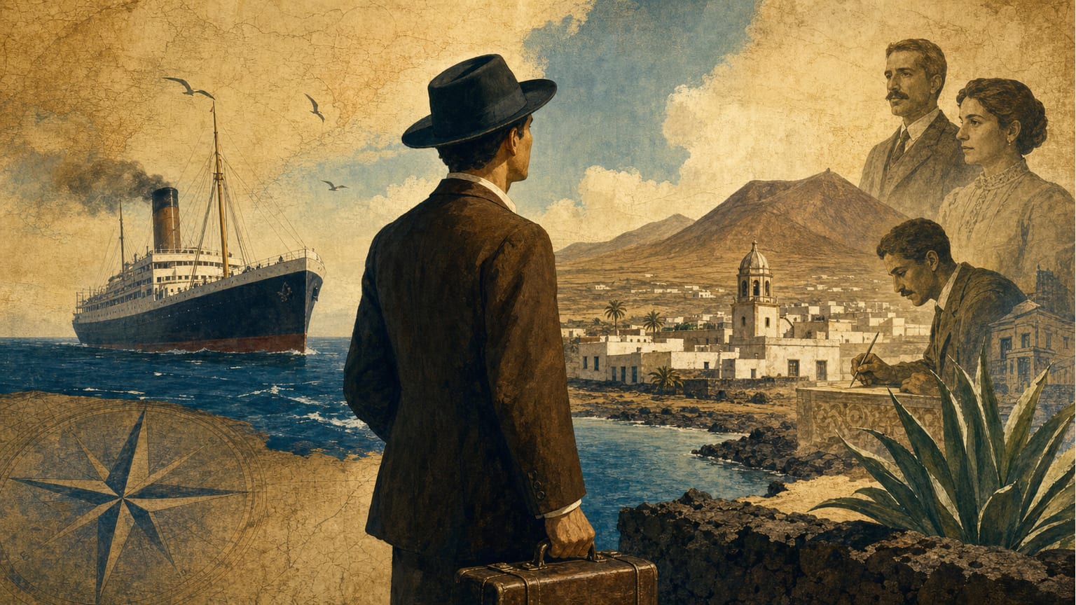 Emigration of Notable Lanzarote Figures (19th–20th Centuries): Destinations and Contributions - Figures