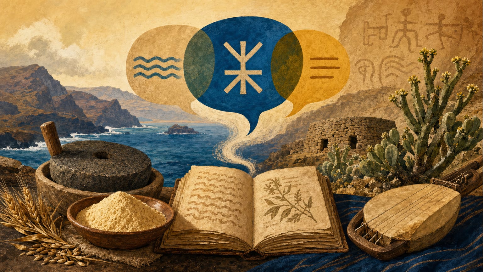 Gofio, tabaiba y tenique: Palabras amazighes que sobreviven en el español de Canarias - Lengua