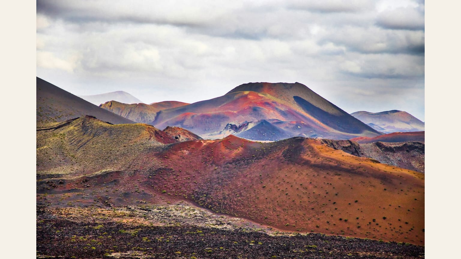 Paisaje volcánico de Timanfaya, Lanzarote.
