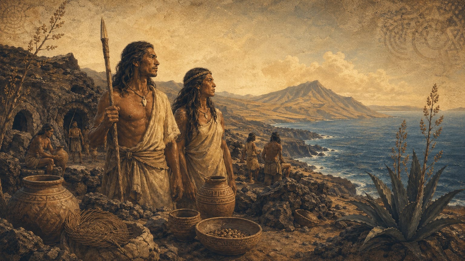 Imagen editorial sobre el mundo aborigen canario