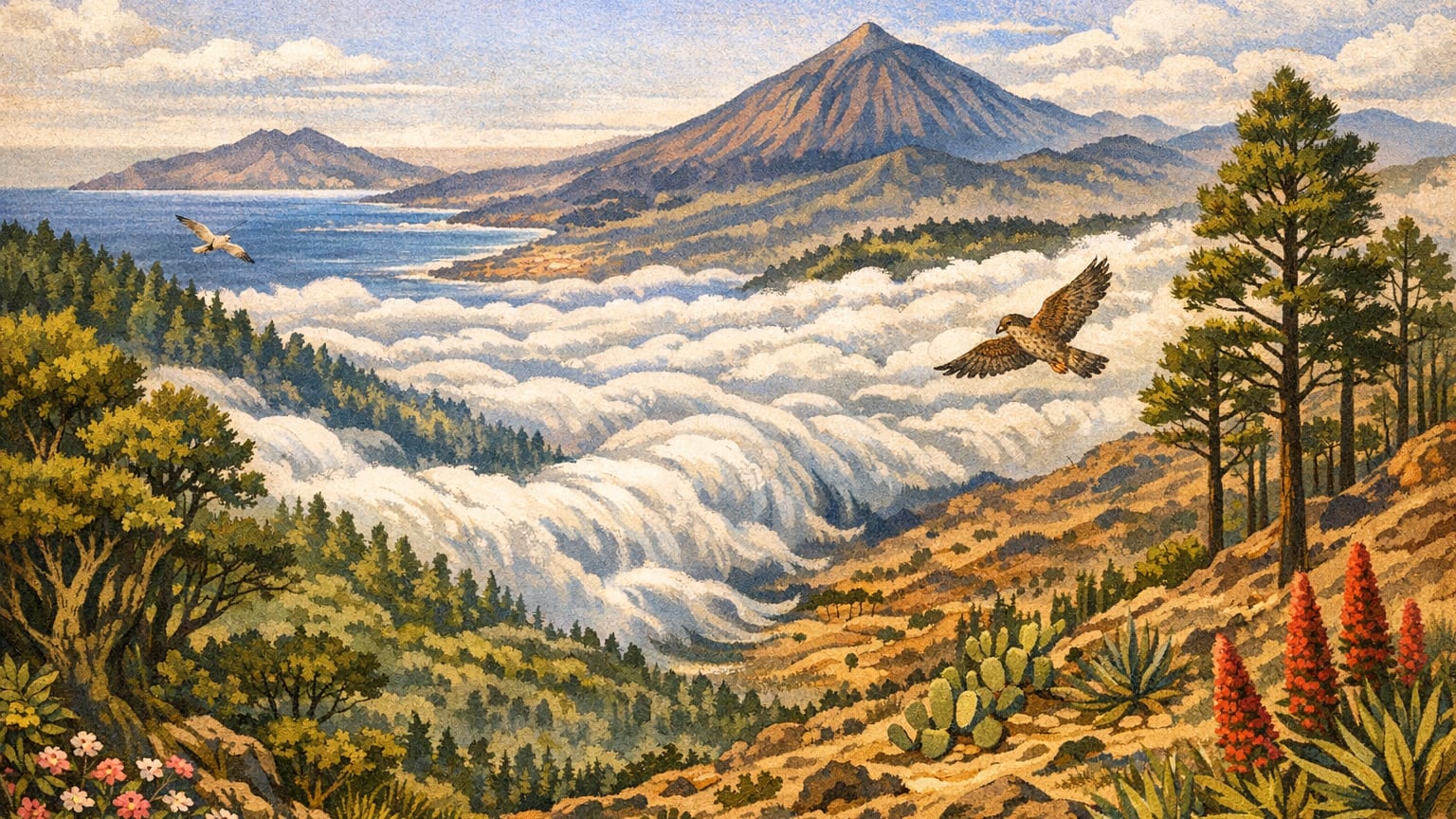 The Role of the Sea of Clouds in Shaping Canary Islands Ecosystems - Nature