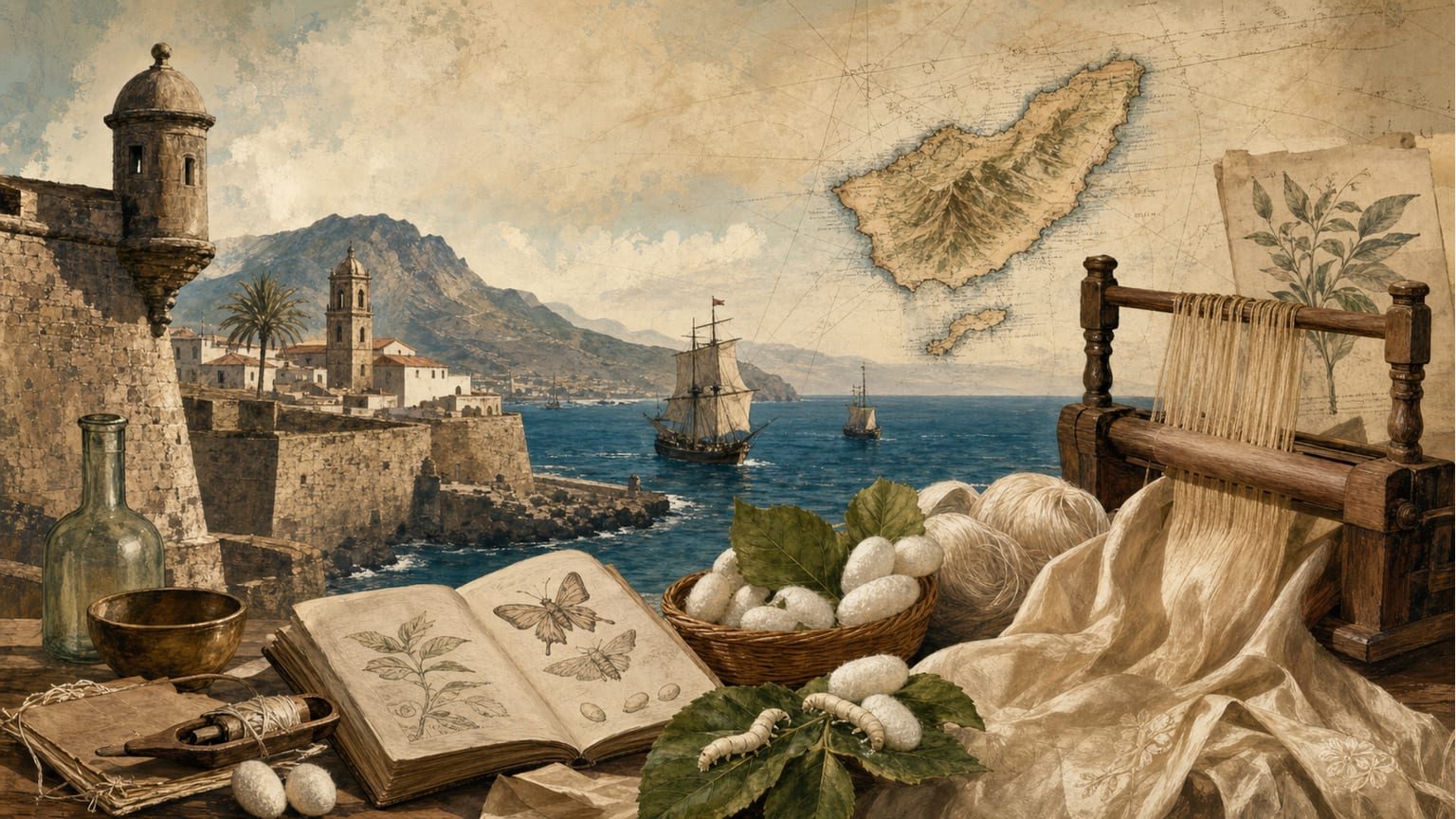 María de Betancourt et l'expérimentation dans l'industrie de la soie à Tenerife - Histoire