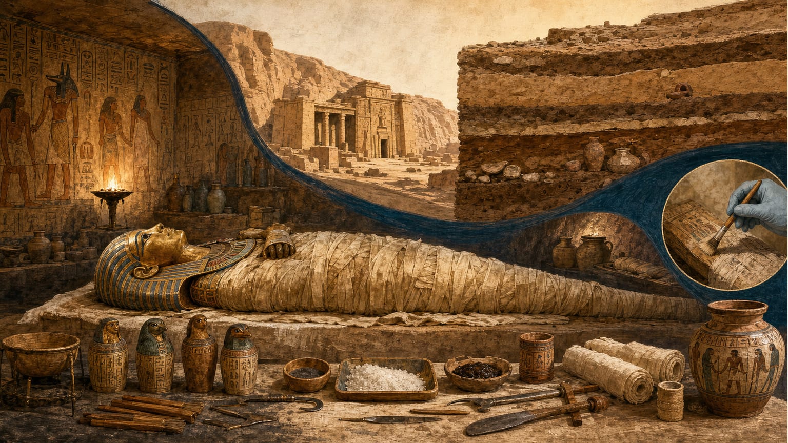 Egyptian Mummification: Techniques, Deterioration, and Conservation in Archaeological Perspective - Archaeology