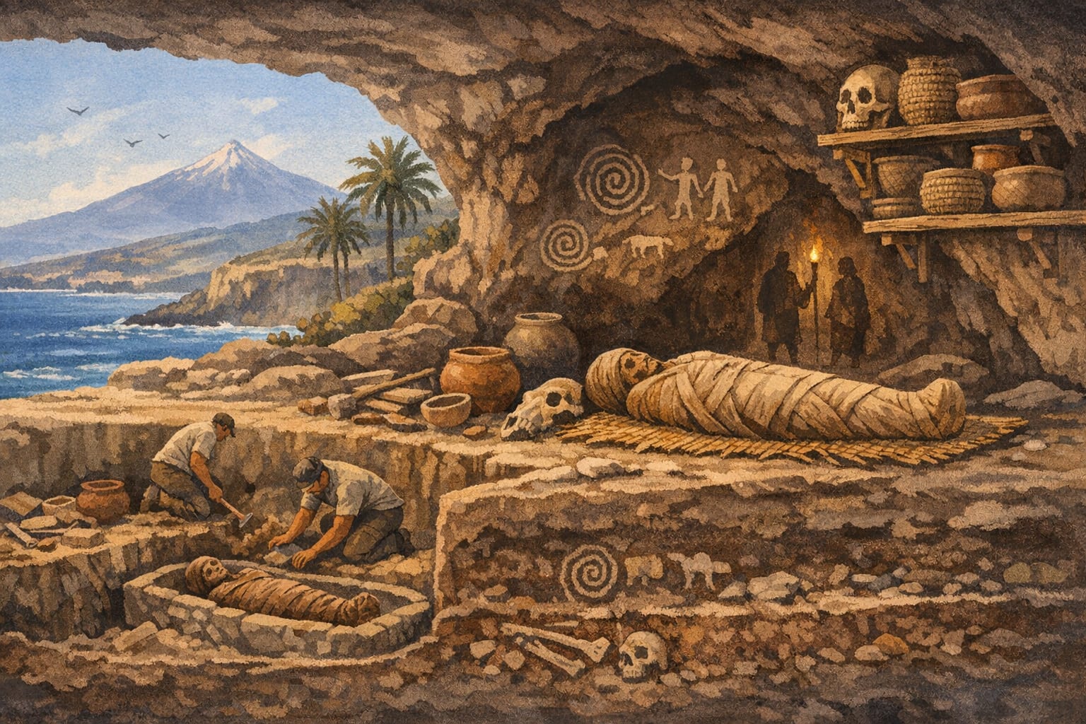 La Momificación Guanche: Un Arte Funerario Ancestral en Tenerife - Arqueología