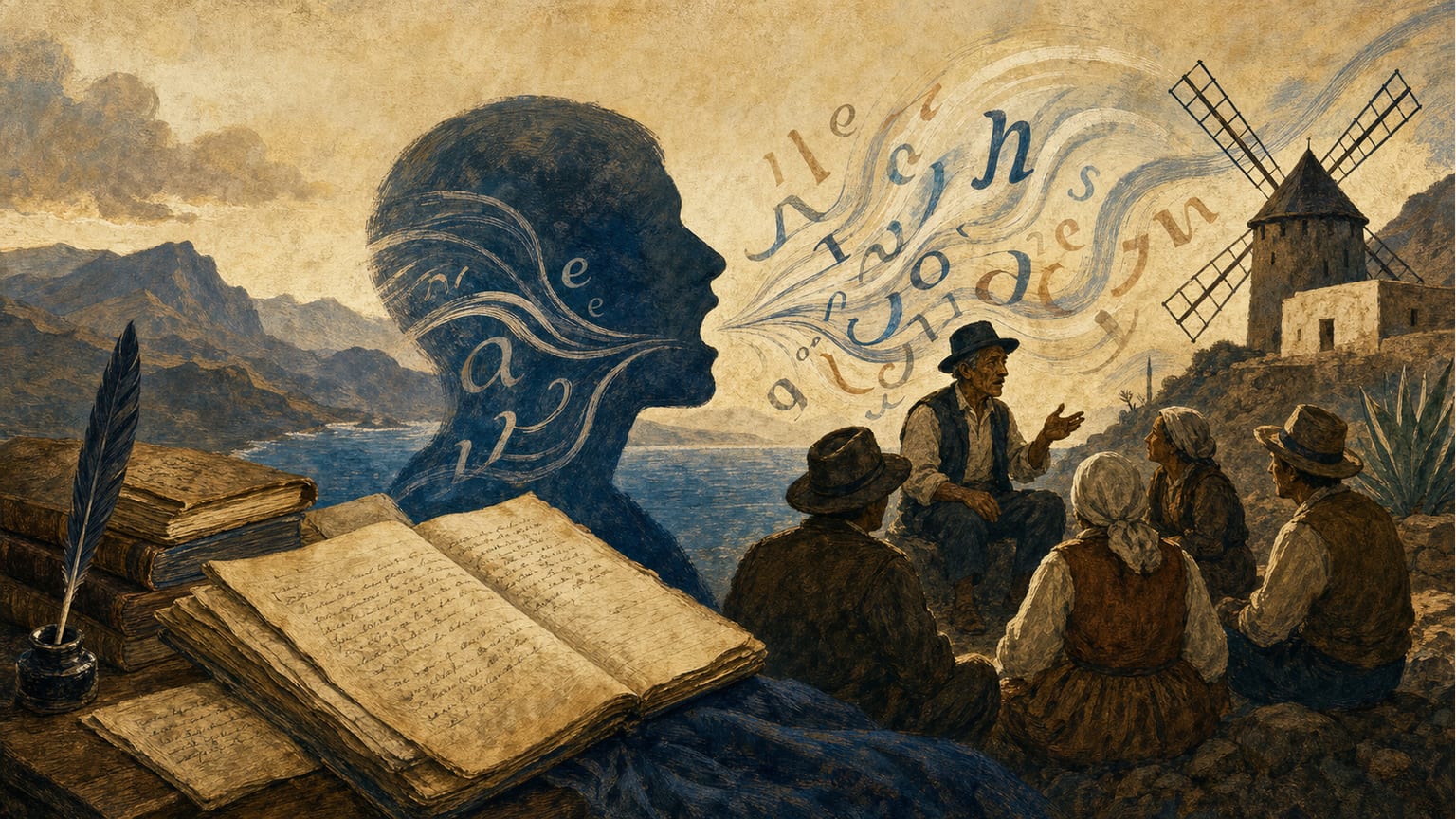 Die Rolle der Mündlichkeit bei der Überlieferung des kanarischen Wortschatzes laut Francisco Navarro Artiles - Sprache