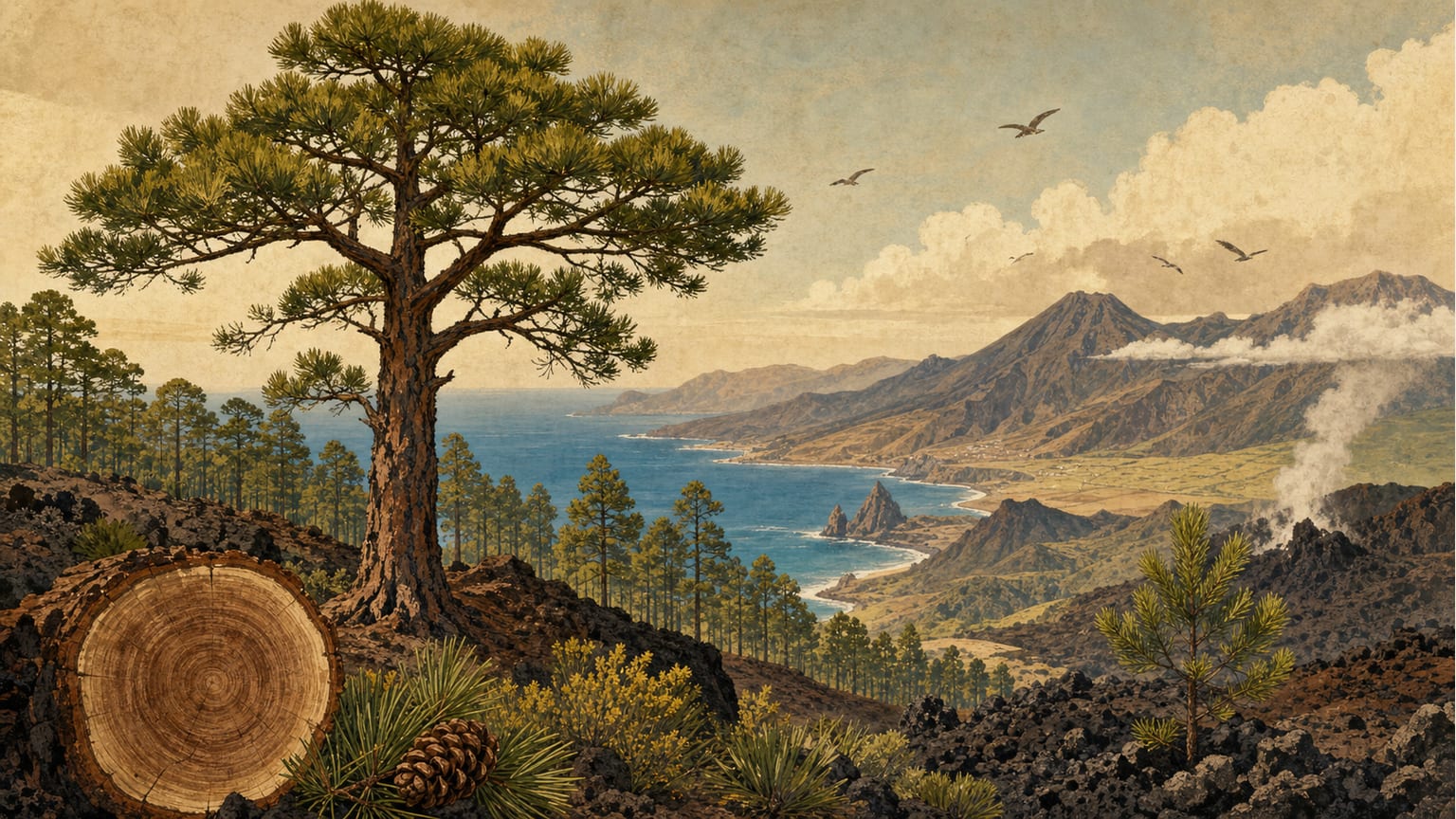 El papel del pino canario en la historia forestal de las Islas Canarias - Naturaleza