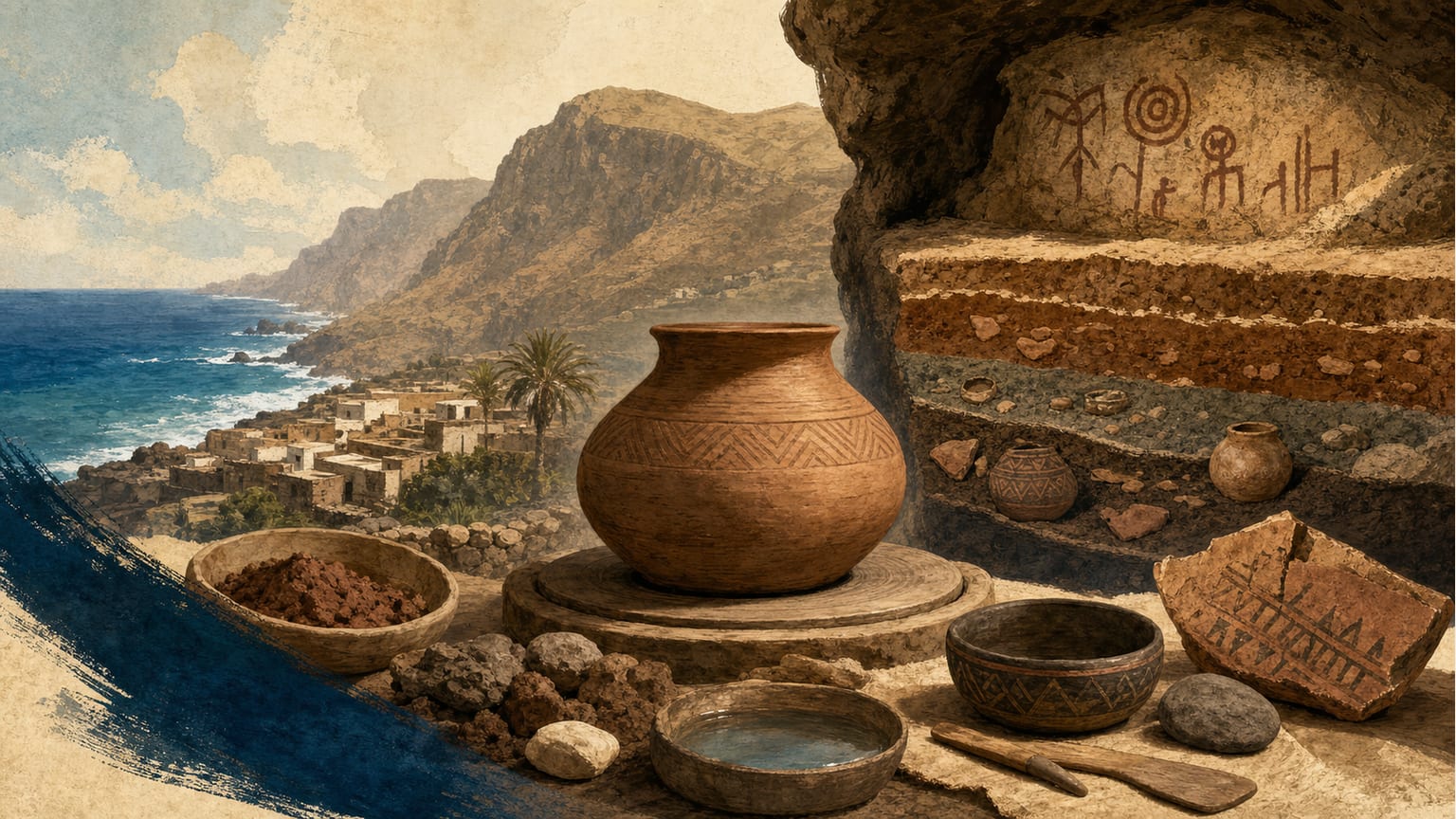 El proceso tradicional de la alfarería en Moya: técnicas y materiales - Arqueología