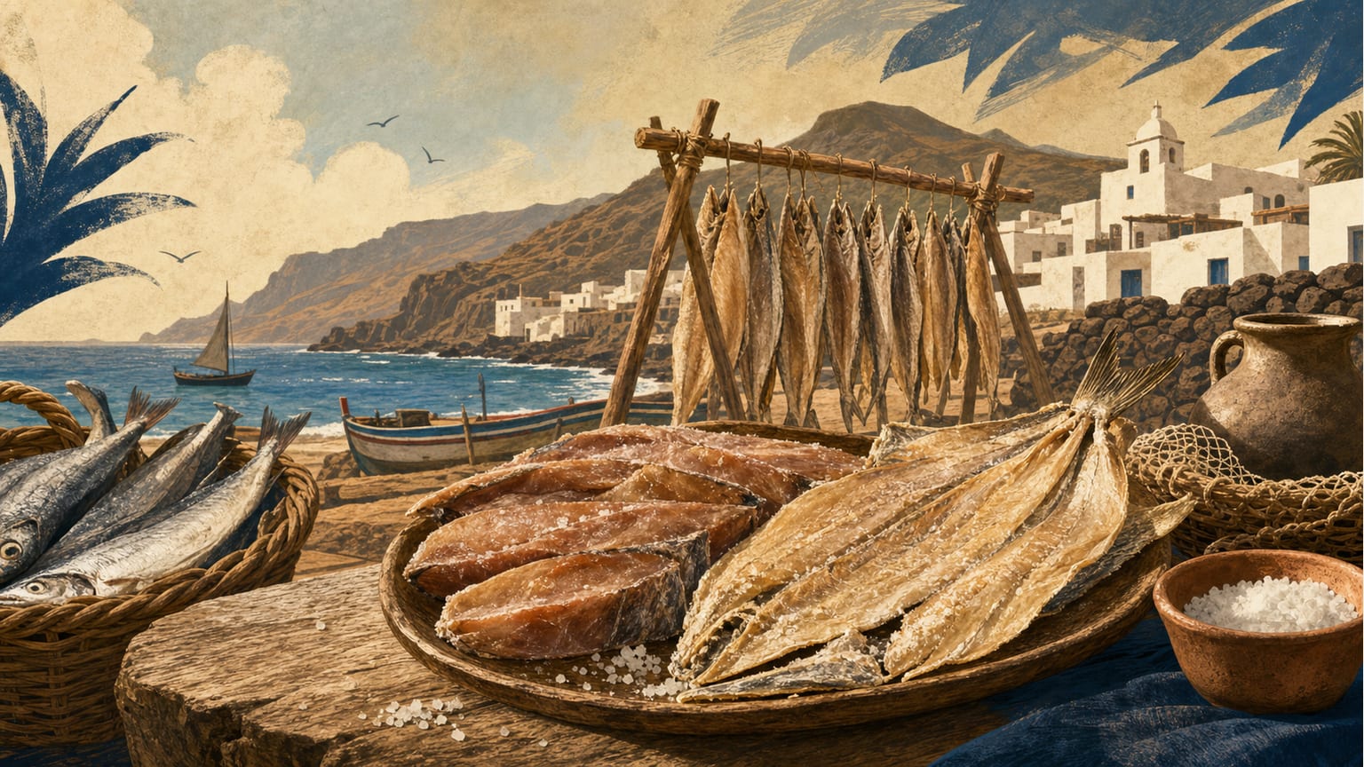 El arte de las salazones tradicionales: los tollos y las jareas en la gastronomía canaria - Cultura