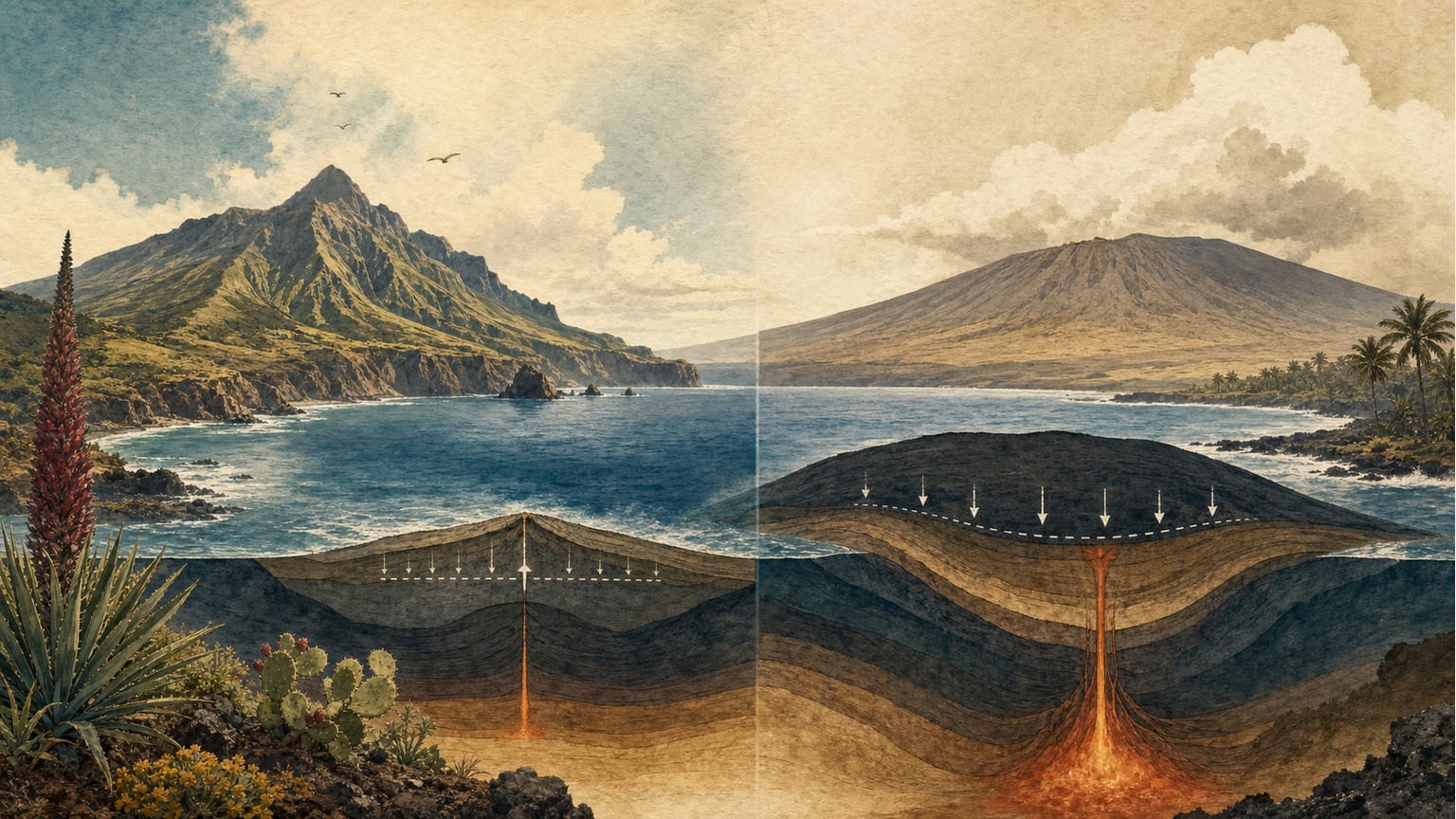 La subsidencia en las Islas Canarias: una diferencia clave con Hawái - Naturaleza