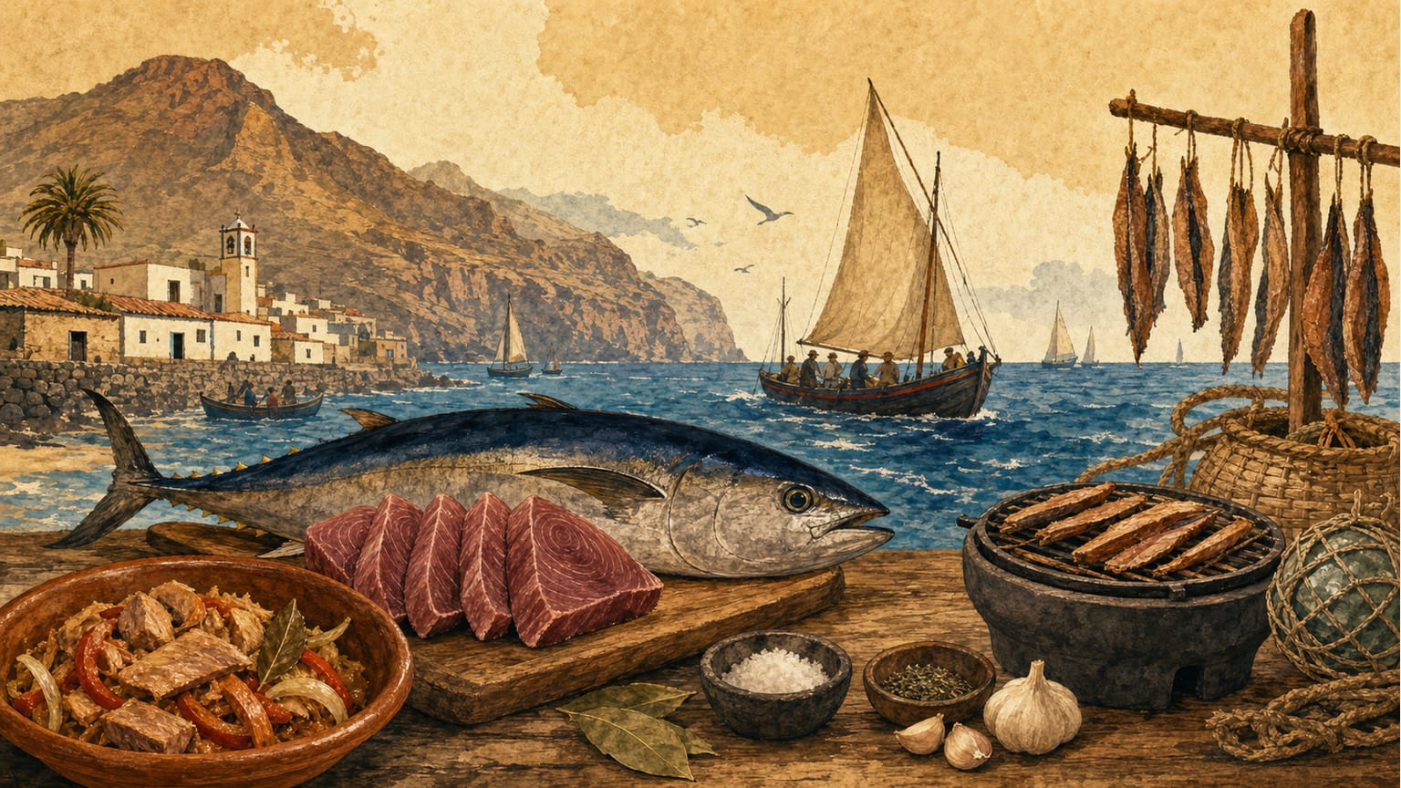 La tradition du thon dans la cuisine gomera : recettes et techniques ancestrales - Culture