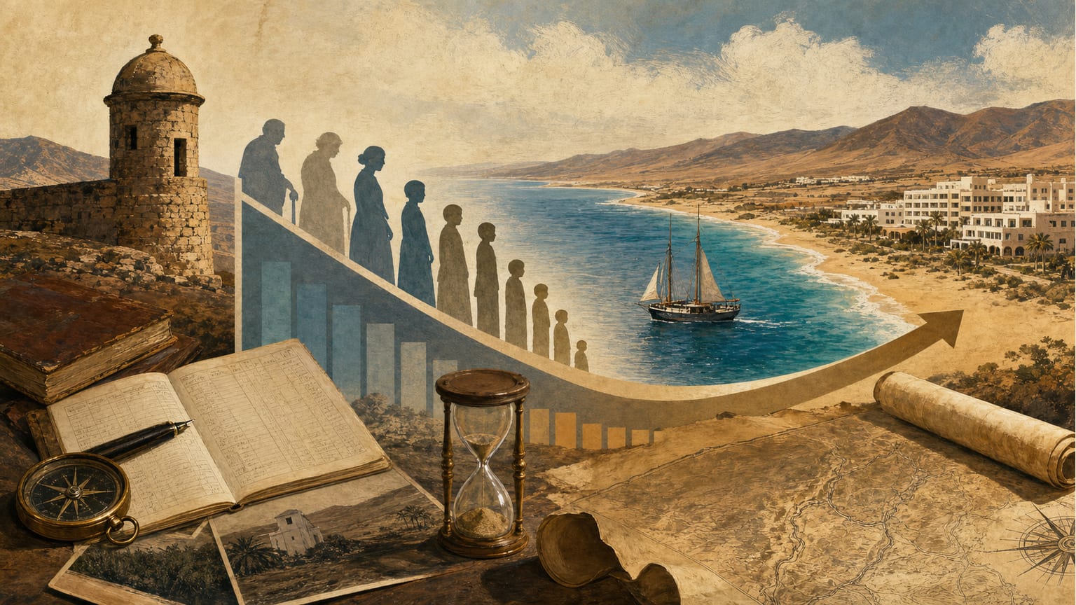 La transition démographique à Fuerteventura (1970-1991) : jeunesse et mutation sociale - Histoire