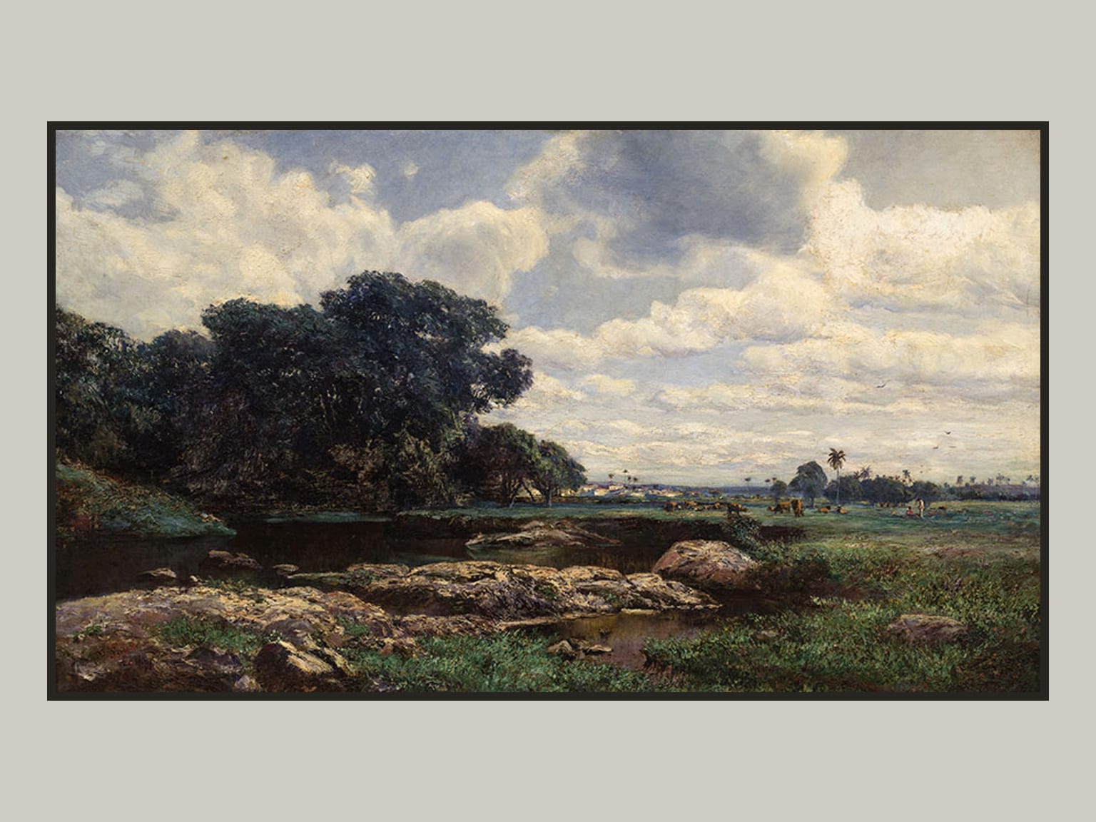 Paisaje con laguna