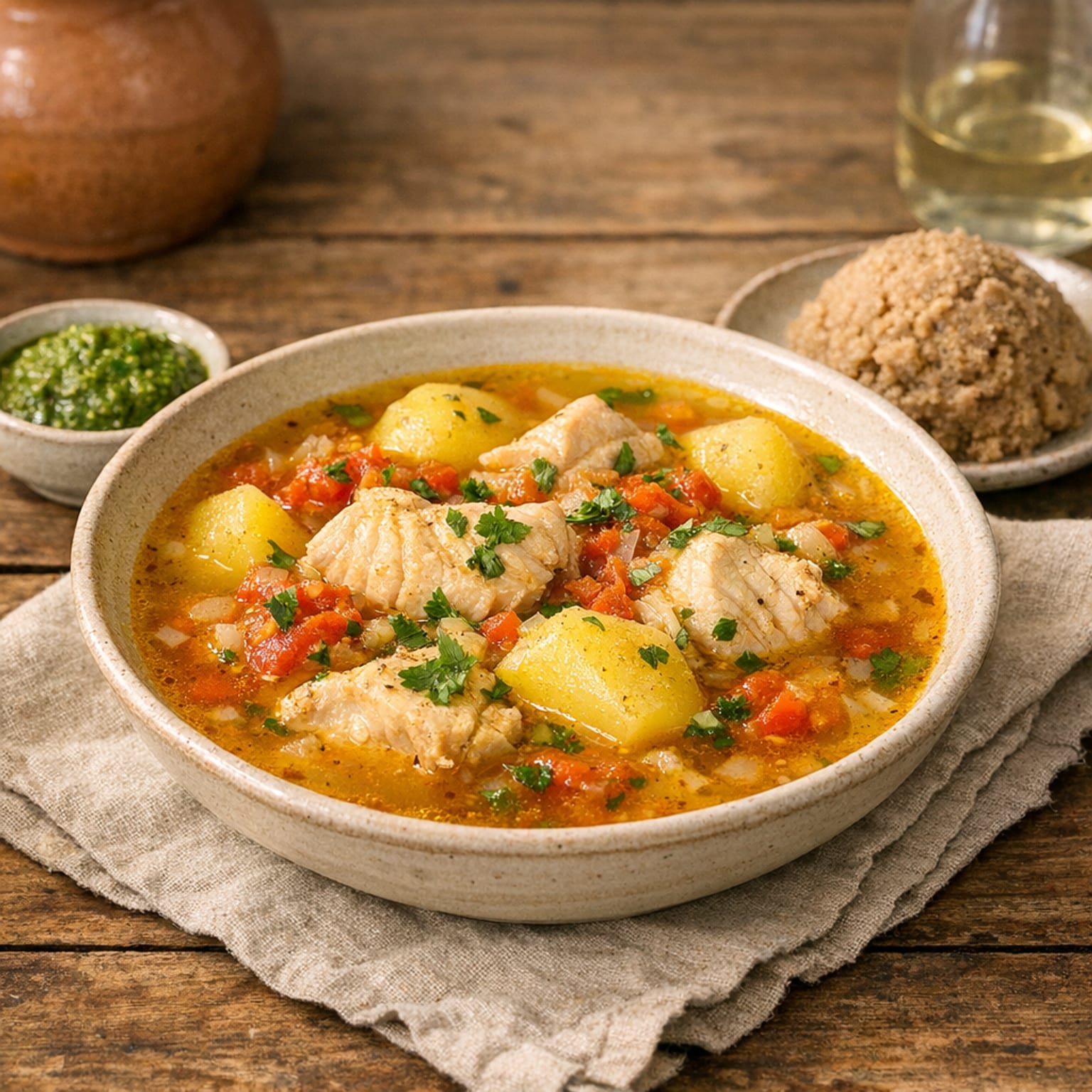 Canarian fish broth