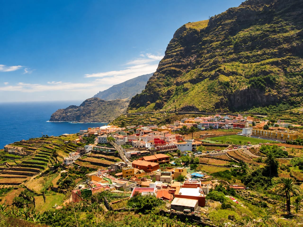 Ansicht von Agulo, La Gomera